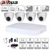 Dahua kit 4 caméras coaxial dômes - 4 Mpx